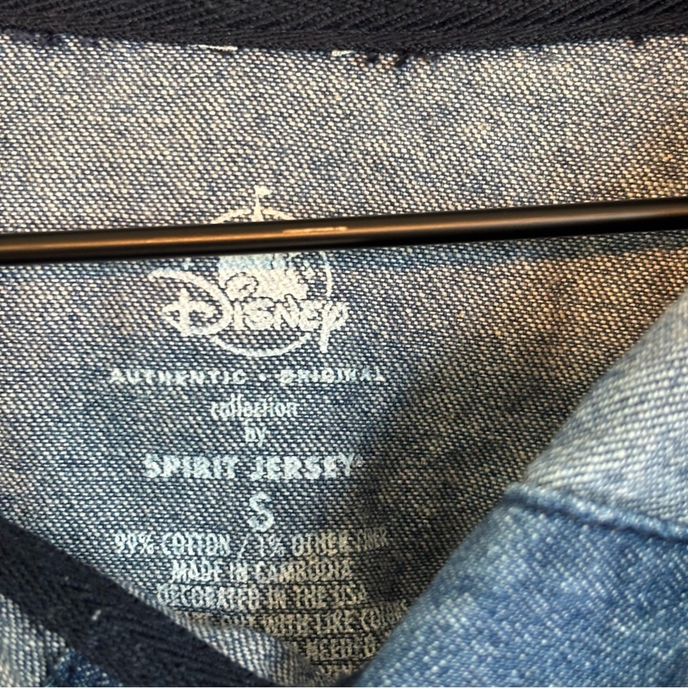 Disney Spirit Jersey Small Walt Disney World Blue Denim Pullover Hoodie - Picture 5 of 5